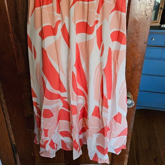 New Women's Sun Sleeveless Floral Print Dress XL 16-18 Summer Vacation - Picture 9 of 9